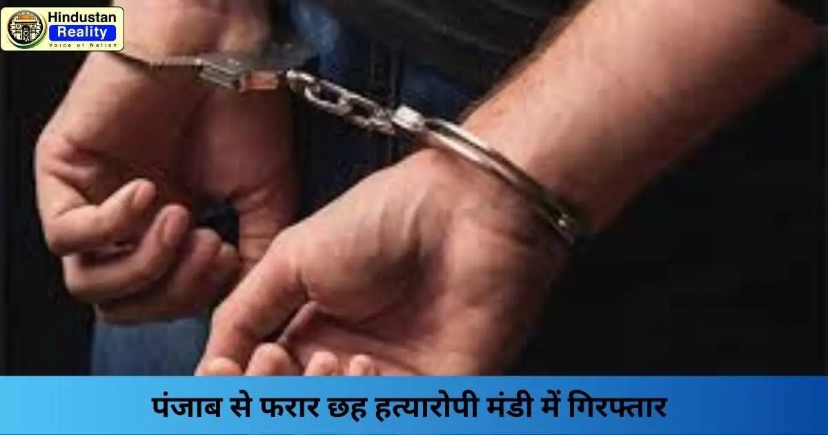 Mandi News: पंजाब से फरार छह हत्यारोपी मंडी में गिरफ्तार