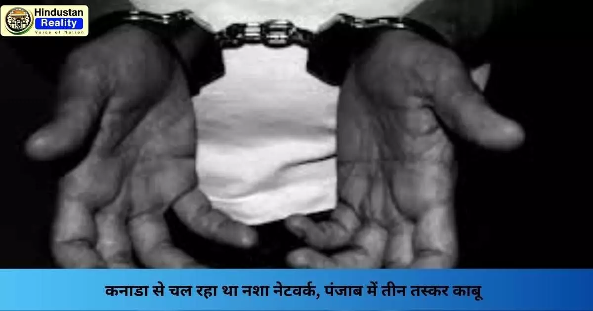 Punjab News Today: कनाडा से चल रहा था नशा नेटवर्क, पंजाब में तीन तस्कर काबू Punjab News Today: कनाडा से चल रहा था नशा नेटवर्क, पंजाब में तीन तस्कर काबू